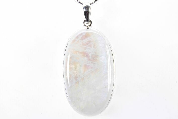 Adularescent Moonstone Pendant (Necklace) - Sterling Silver #321636